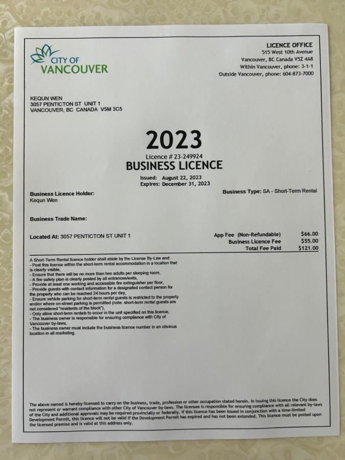 Milano Luxury Suites Vancouver Luaran gambar